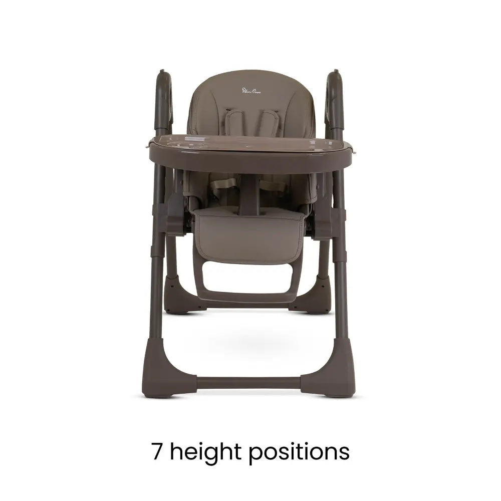 Silver Cross Gourmet High Chair 5 Position Recline Cappuccino