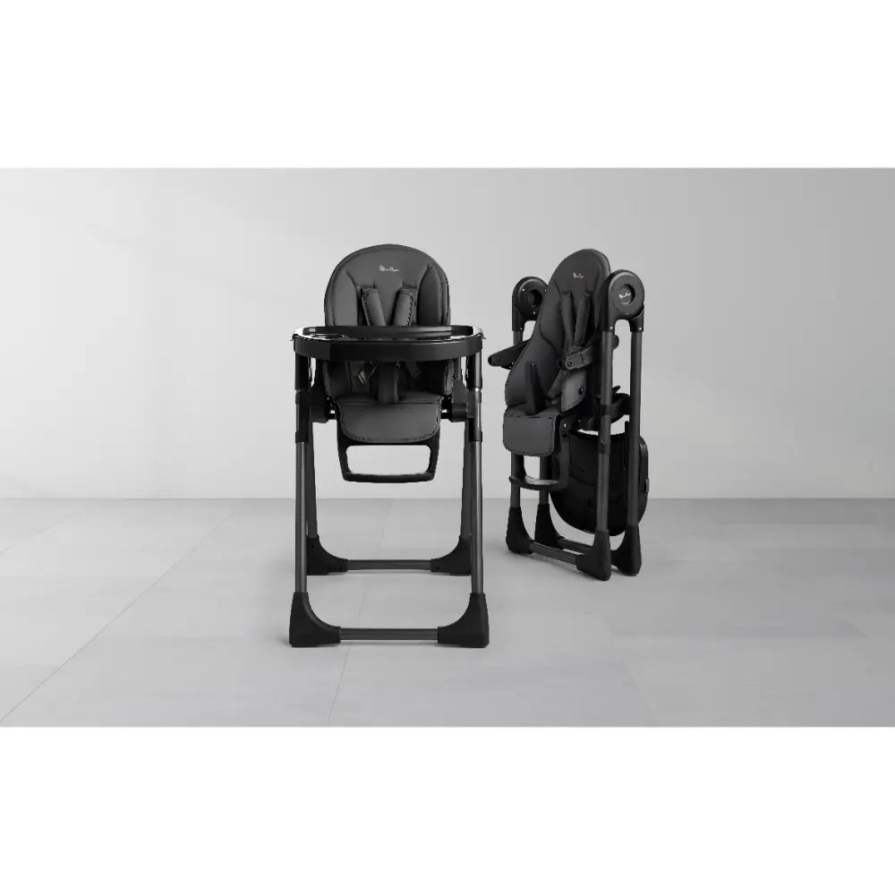 Silver Cross Gourmet High Chair 5 Position Recline Black