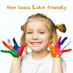 Jar Melo Washable Finger Paint 10 Colors Set Age 2 plus Years