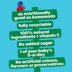Heinz Apple And Blueberry Pouch Baby Puree Pouch 100g 6 Plus Months