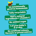 Heinz Apple Pear &And Banana Pouch Baby Puree Pouch 100g 6 Plus Months