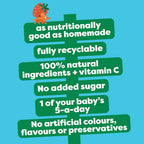 Heinz Apple Strawberry  Baby Puree Pouch 100g 6 Plus Months