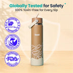 Basil HydraFizz Insulated Stainless steel Sipper with Carry Handle - 800ml