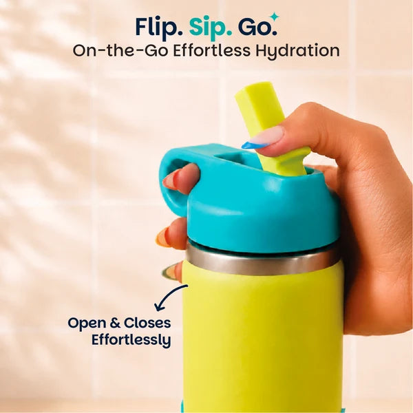 Basil HydraPop Insulated Stainless steel Sipper with Loop Handle - 380ml