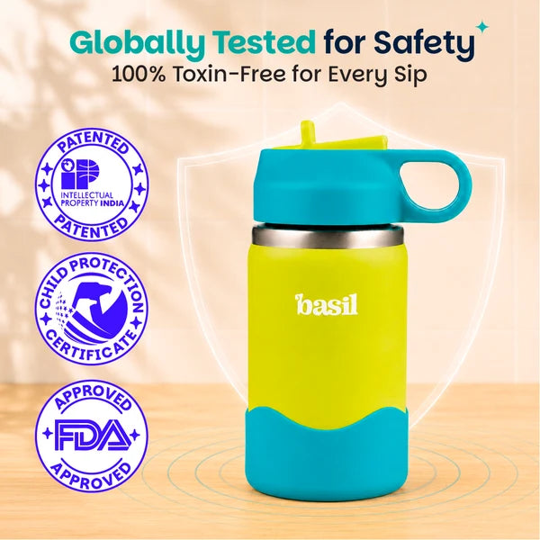 Basil HydraPop Insulated Stainless steel Sipper with Loop Handle - 380ml