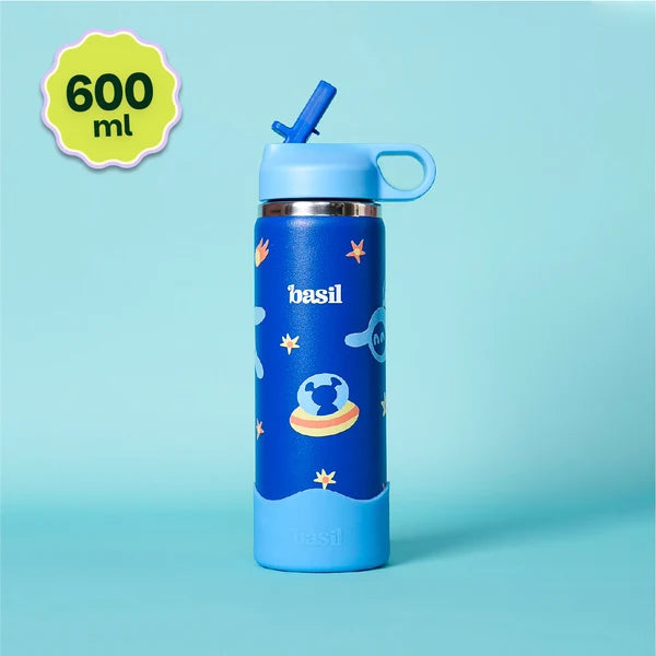 Basil HydraPop Insulated Stainless steel Sipper with Loop Handle- 600 ml