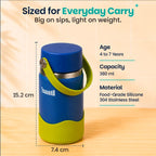 Basil HydraPop Insulated Stainless steel Sipper with Carry Handle - 380ml