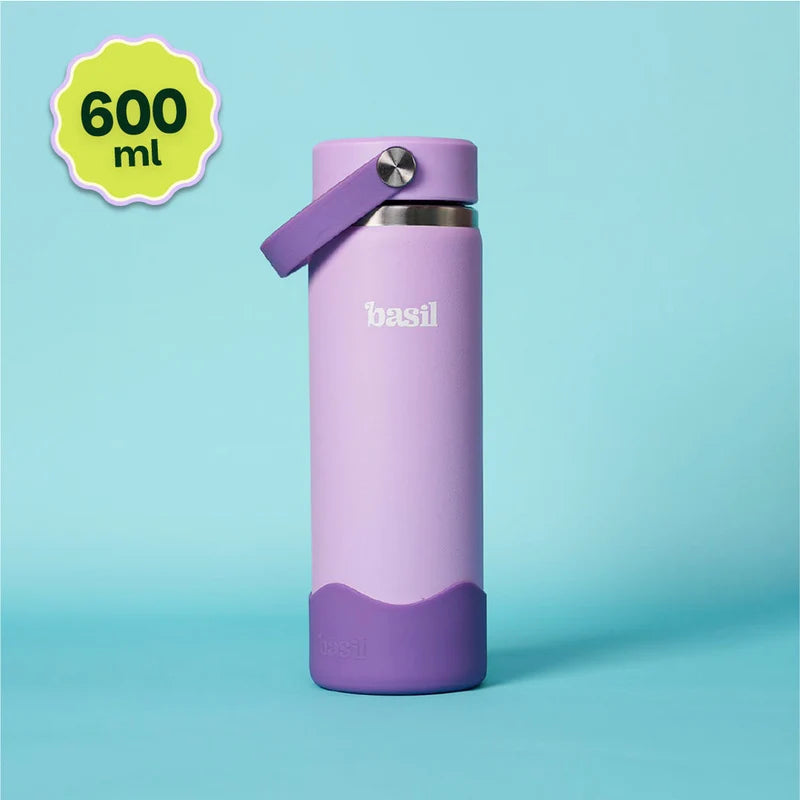 Basil HydraPop Insulated Stainless steel Sipper with Carry Handle- 600 ml