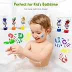 Jar Melo Washable Finger Paint 10 Colors Set Age 2 plus Years