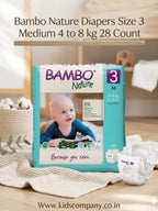 Bambo Nature Diapers Size 3 Medium 4 to 8 kg 28 Count