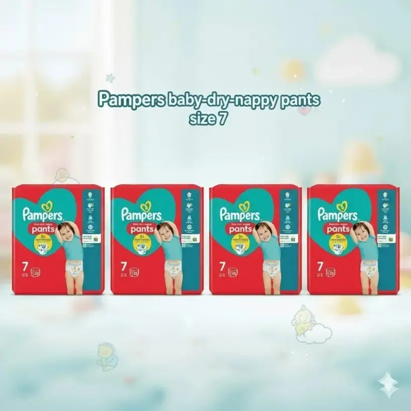 Pampers Baby Dry Pants Size 7 25 Count 17 Plus Kg Made in United Kingdom