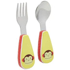 Skip Hop Stainless Steel Fork & Spoon Set (Monkey)