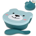 TUM TUM Baby Suction Bowl & Spoon Set, Blue