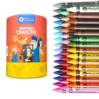 Jar Melo 48 Colors Jumbo Crayons for Toddlers Non Toxic Washable Crayons for Babies