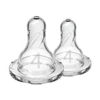 Dr Browns Natural Flow Narrow Baby Bottle Silicone Nipple 2 Pack Level4 9 Months plus
