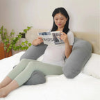 Moon Organic Multi Position Maternity Pillow with Detachable back support for Pr