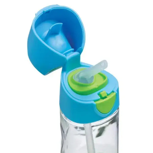 B box Tritan Straw Drink bottle 450ml Ocean Blue