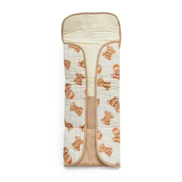 Fancy Fluff Organic Portable Changing Mat - Cuddle Bear