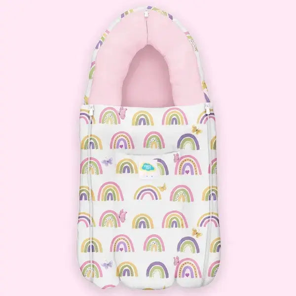 Fancy Fluff Organic Carry Nest Rainbow Dreams