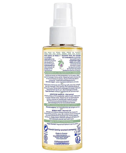 Mustela Baby Massage Oil with Avocado 100ml
