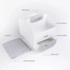 Ubbi Diaper Caddy with Changing Mat Portable Baby Organizer