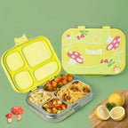 Basil Bento Quad 4 Compartment Stainless Steel Lunchbox
