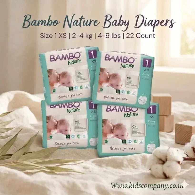 Bambo Nature Baby Diapers Size 1 Xs 2 to 4 kg 22 Count