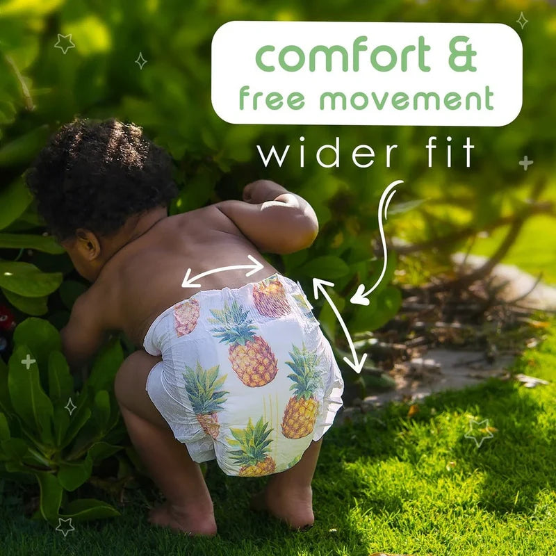 Pureborn Organic Bamboo Diapers 3 to 6 kg 32 Count Size 2