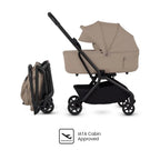 Silver Cross Nia Stroller and Bassinet Bundle Lightweight Foldable Travel System