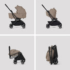 Silver Cross Nia Stroller and Bassinet Bundle Lightweight Foldable Travel System