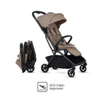 Silver Cross Nia Stroller and Bassinet Bundle Lightweight Foldable Travel System