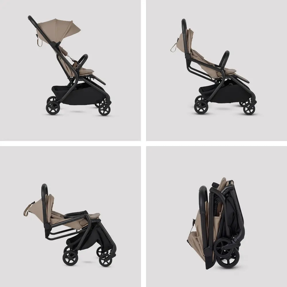 Silver Cross Nia Stroller and Bassinet Bundle Lightweight Foldable Travel System