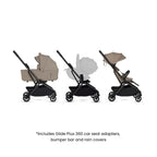 Silver Cross Nia Stroller and Bassinet Bundle Lightweight Foldable Travel System