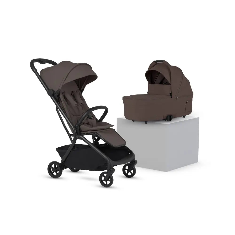 Silver Cross Nia Stroller and Bassinet Bundle Lightweight Foldable Travel System