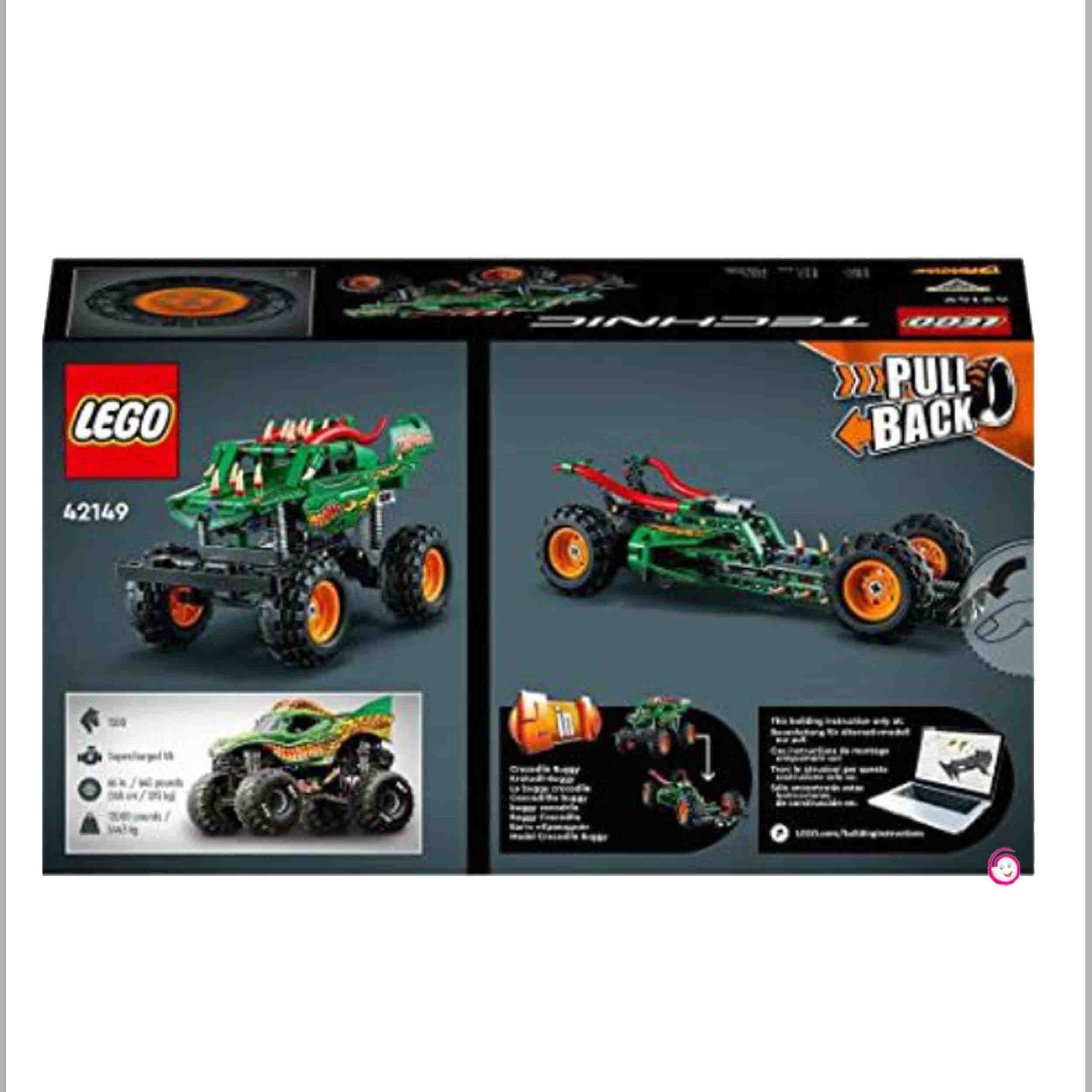 Lego Technic Monster Jam Dragon 42149 Building Toy Set 217 Pcs Multicolour Age 7 plus Years
