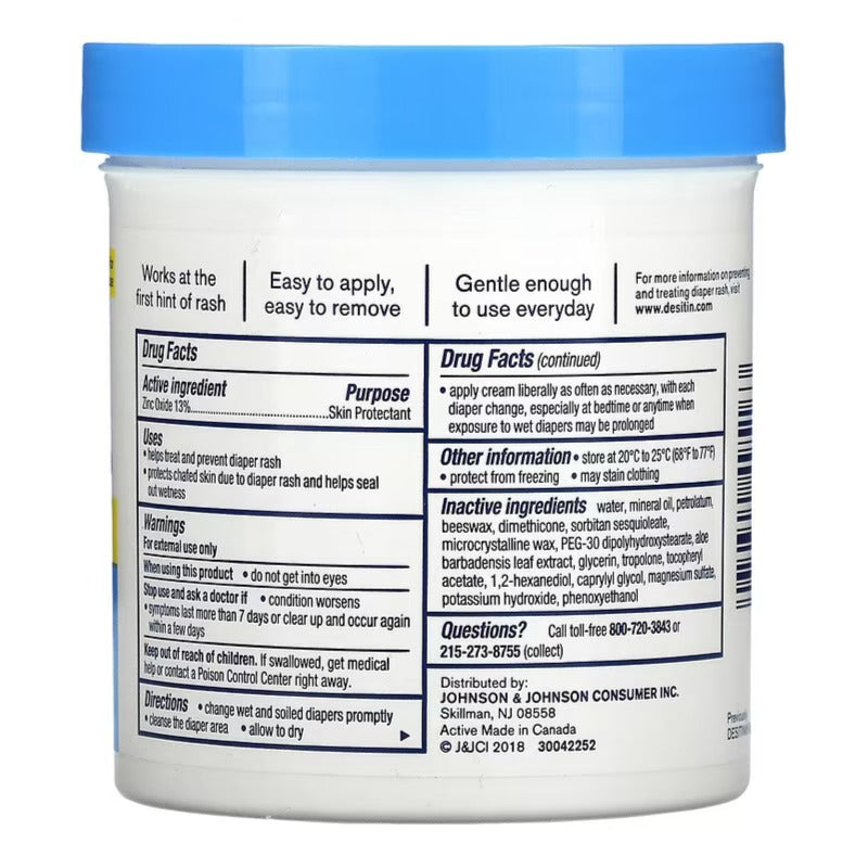 Desitin Rapid Relief Diaper Rash Cream Daily Defense 16oz 454g