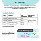 Pigeon Flexible glass Bottle Nursing Feeding Bottle With Added Nipple L For 9 Plus Month Babies 240ml 8oz