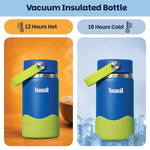 Basil HydraPop Insulated Stainless steel Sipper with Carry Handle - 380ml