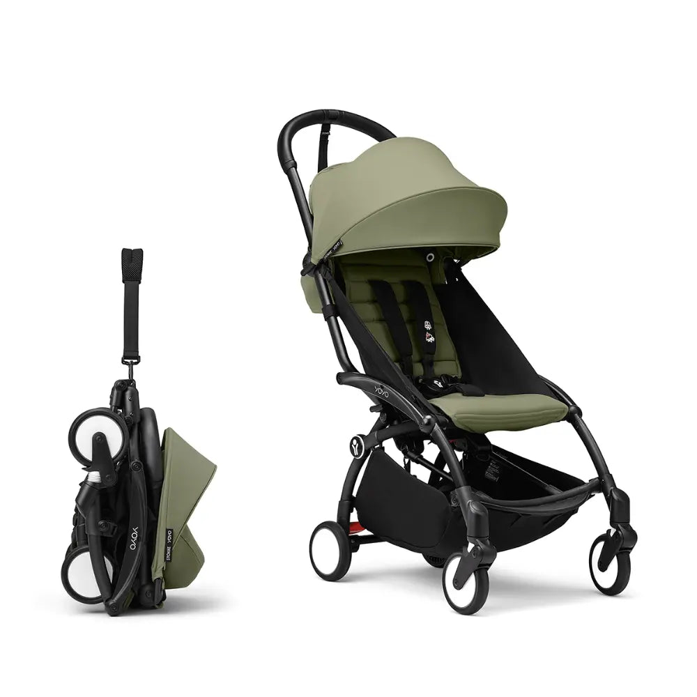 Stokke Yoyo3 Stroller Black Frame 6 Months Plus Color Pack Lightweight