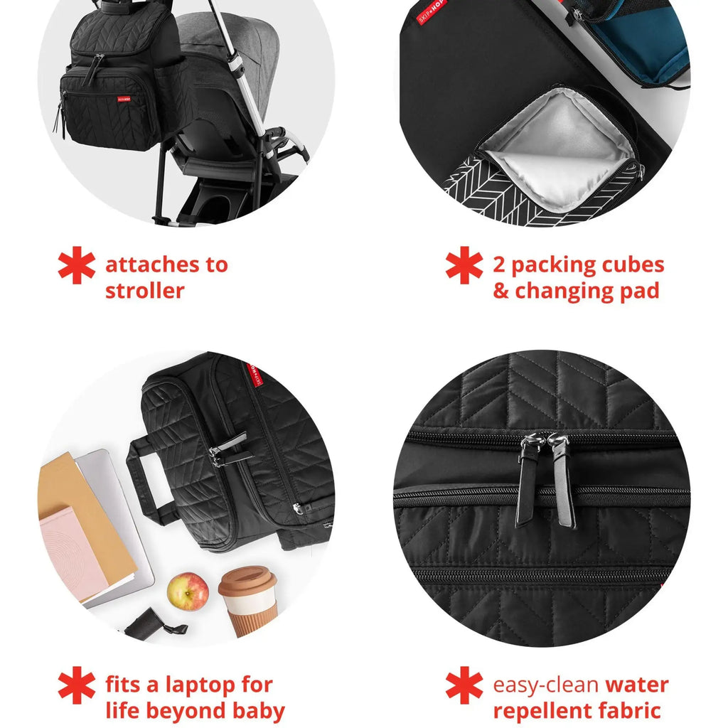 Skip Hop Forma Backpack Diaper Bag - ( Jet Black, 203100)