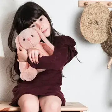 Mirada Cute Peach Bunny Soft Toy for Girls/Kids | Huggable Rabbit with Long Ears | Soft Stuffed Plush Animal | 35cm