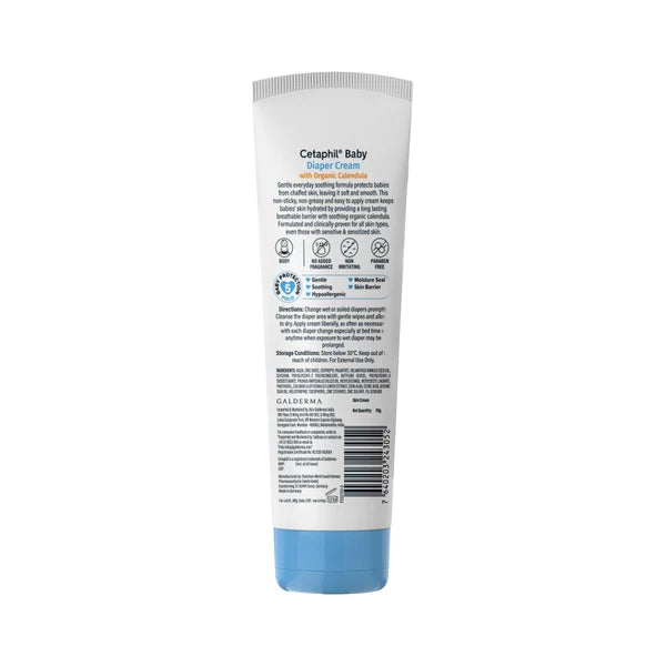 Cetaphil Baby Diaper Cream | Dermatologist Tested 70g