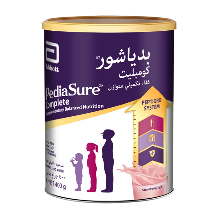 PediaSure Complete Balanced Nutrition Powder Strawberry 1-10 Years 400g