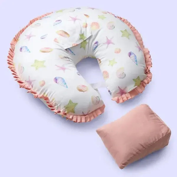 Fancy Fluff Organic Feeding Pillow + Support Pillow - Sea Fantasy