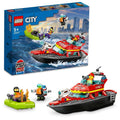 LEGO 60373 City Fire Rescue Boat Building Kit For Ages 5 + Years 144 pcs