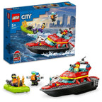 LEGO 60373 City Fire Rescue Boat Building Kit For Ages 5 + Years 144 pcs