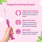 Chicco xtra soft Orange Toothbrush for 3 to 8 Year Kids 1 Count