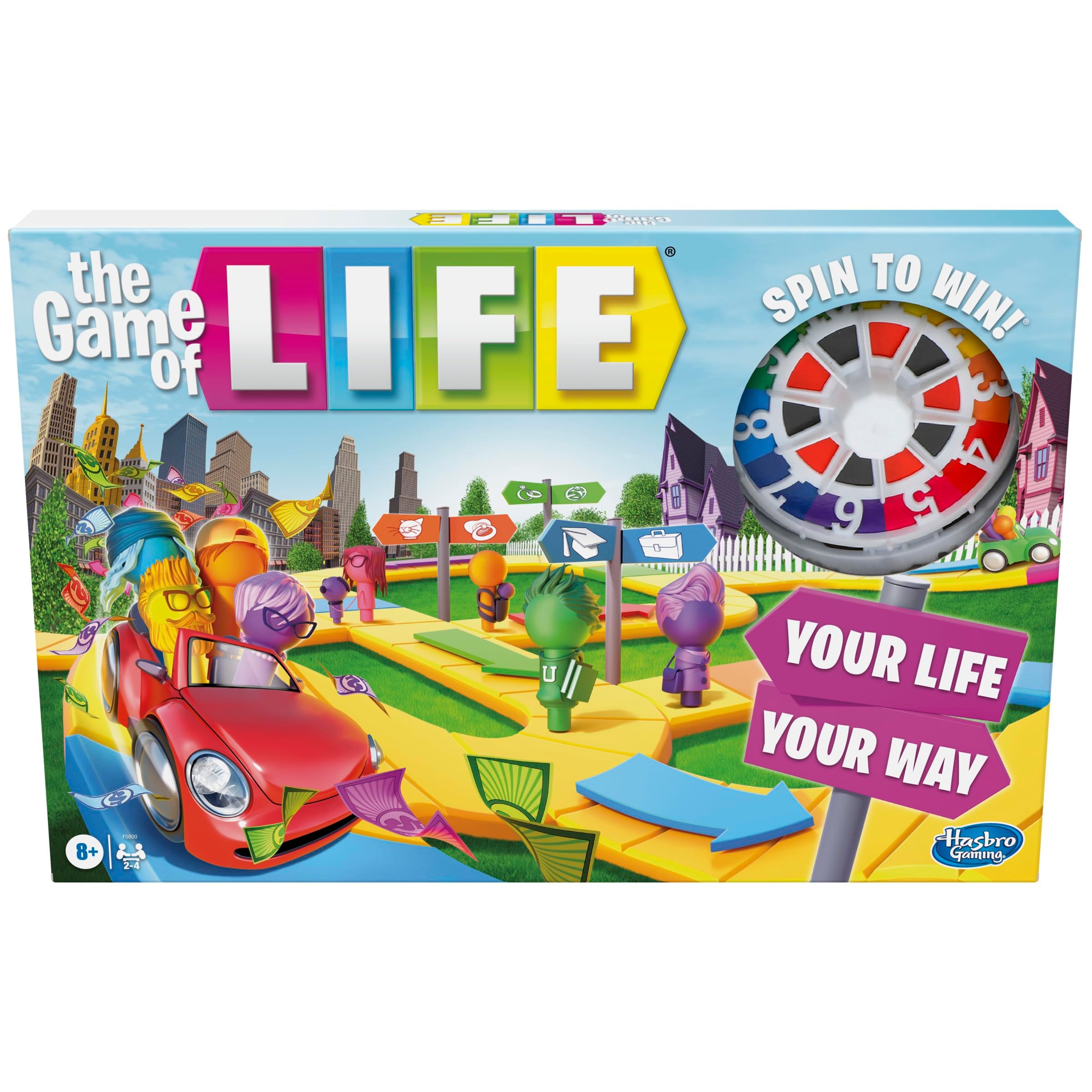 The Game of Life Game Family Board Game for 2 to 4 Players for Kids Ages 8 above