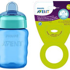 Philips Avent Silicone Classic Spout Cup Green Blue 260ml