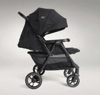 Joie Estrella Twin Stroller-Individually Adjustable Near Flat Reclining Seat-One Hand Fold